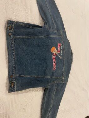 Haleman Casual Blue Denim Jacket Beautiful Embroidered Jacket